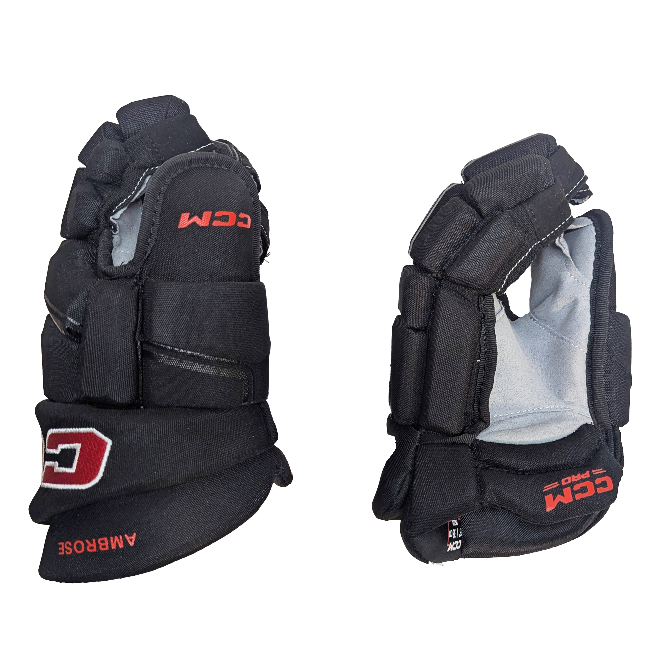 CCM HGQL - Gants Pro Stock Team Canada - Erin Ambrose (noir/rouge)